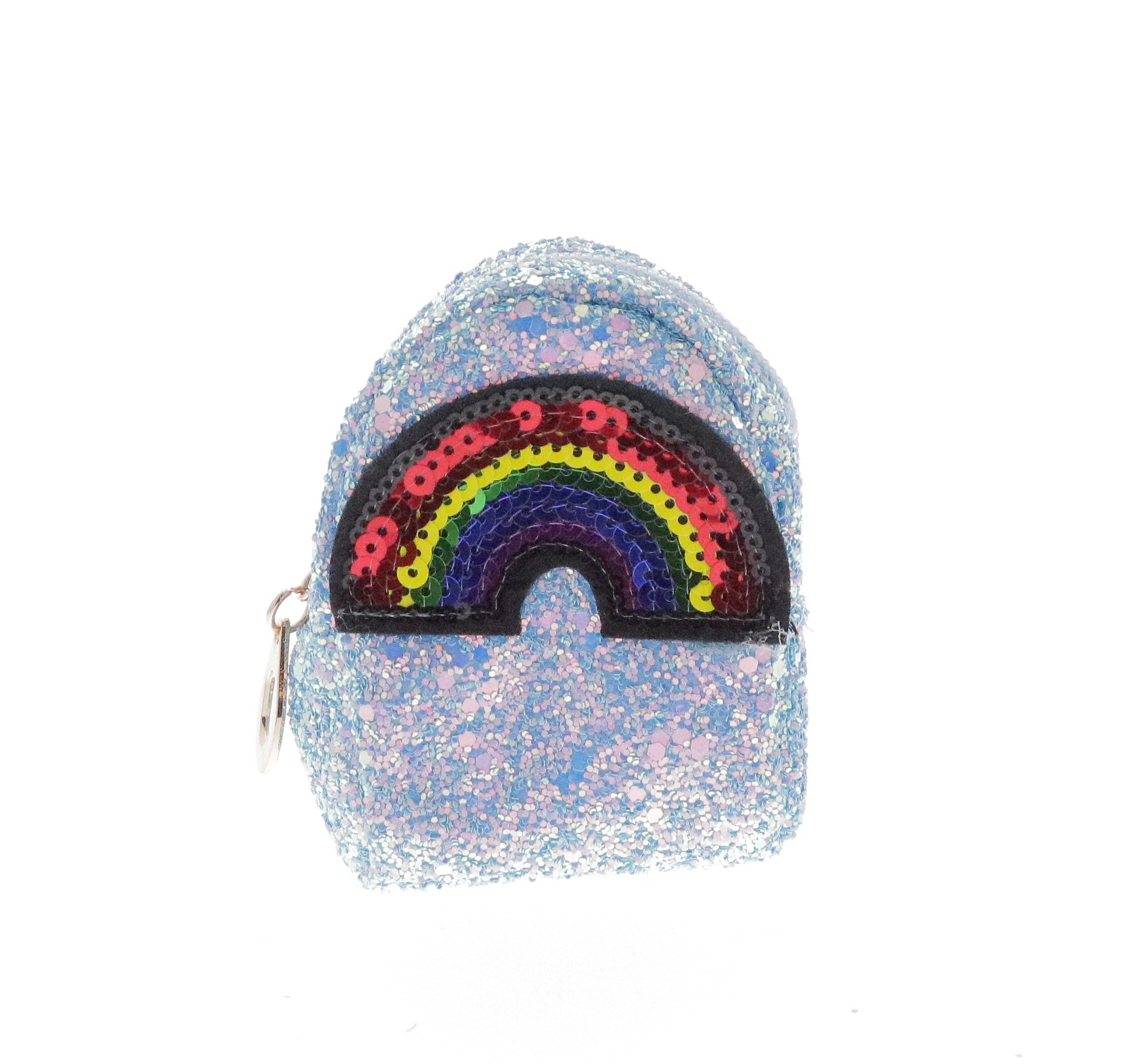 Sequin Rainbow Coin Purse Key Chain - Doe a Dear