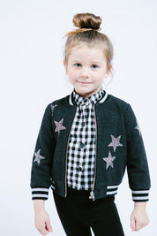 Star Rhinestone Bomber Jacket - doe a dear