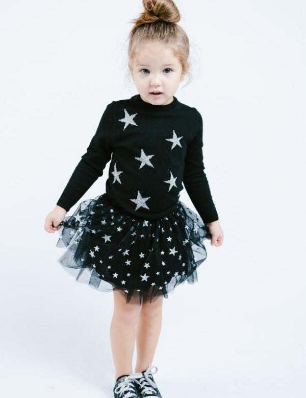 Star Glittered Mesh Tutu Skirt - doe a dear