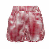Red Plaids Shorts