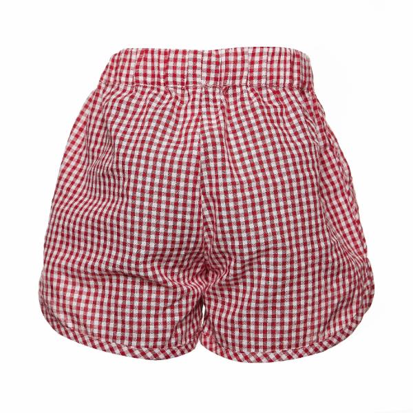 Red Plaids Shorts - doe a dear