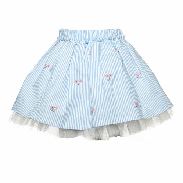 Floral Vertical Stripe Skirt - doe a dear