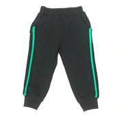 Black Joggers with Green Stripe - doe a dear