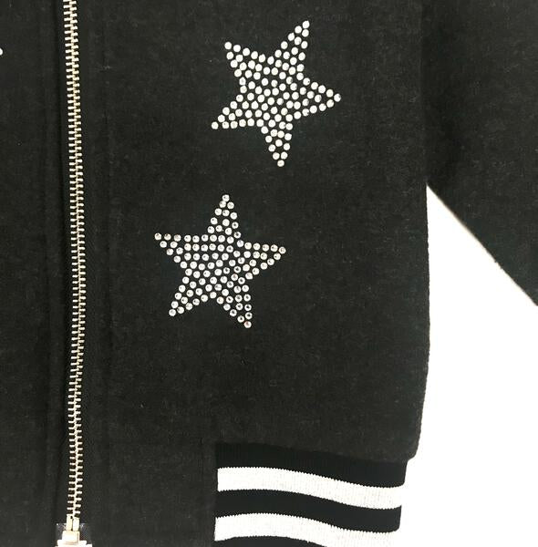 Star Rhinestone Bomber Jacket - doe a dear