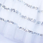 Silver Band Tulle Skirt W/ Sequin Trims - doe a dear
