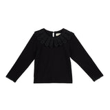 Floral Lace Collar Top