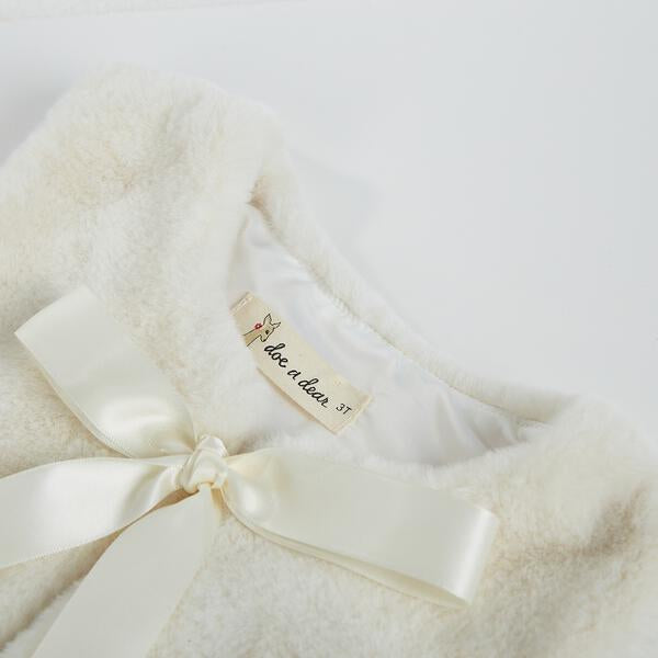 Ivory Fur Ribbon Vest - doe a dear