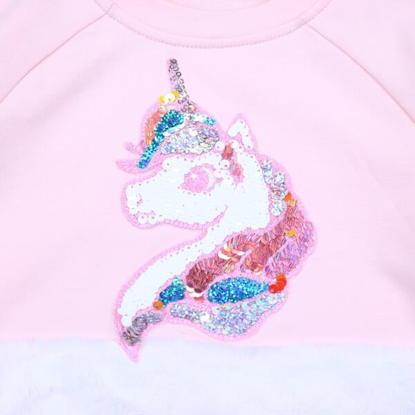 Fuzzy Unicorn Sweatshirt - doe a dear