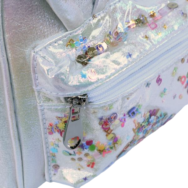 Bunny Iridescent Backpack - White - doe a dear