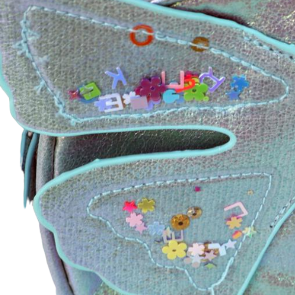 Butterfly Iridescent Backpack - Blue - doe a dear