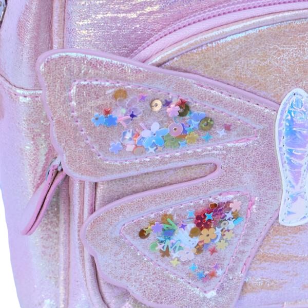 Butterfly Iridescent Backpack - Pink