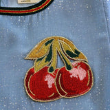 Cherry Embroidery Top