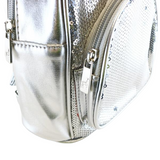 Bowtie Sequin Backpack - Silver