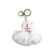 Wedding Bear Keychain - doe a dear