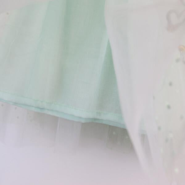 Green Hearts Mesh Tutu - doe a dear