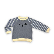 L/S Horizontal Sleeves and Bear Face Crew Neck - doe a dear