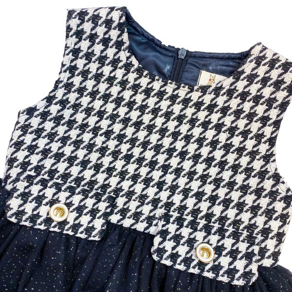 Houndstooth Tulle Dress