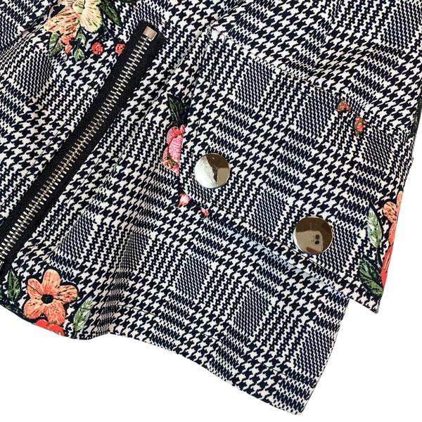 Floral Houndstooth Skort - doe a dear