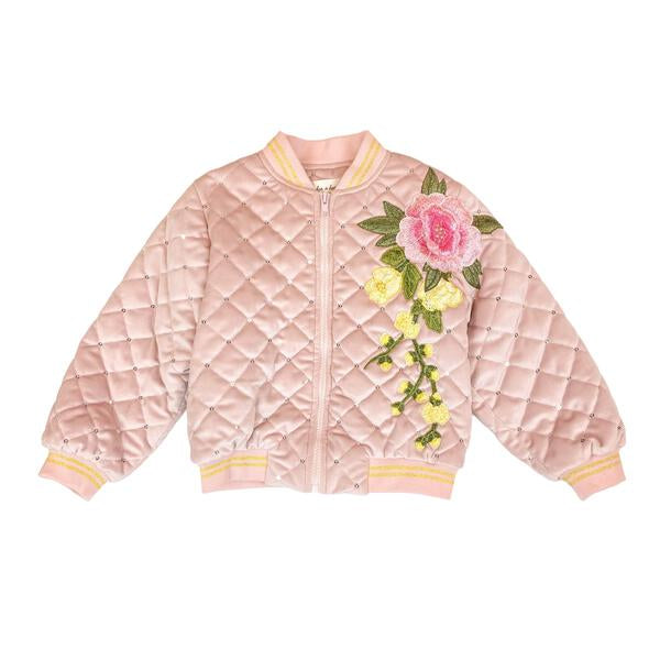 Floral Embroidered Quilted Jacket - doe a dear