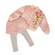 Floral Embroidered Quilted Jacket