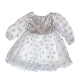 Glitter Snowflake Mesh Dress