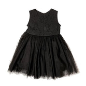 Black Lace Bodice Tulle Dress