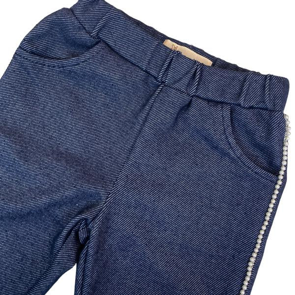 Pearl Trim Denim Pants - doe a dear