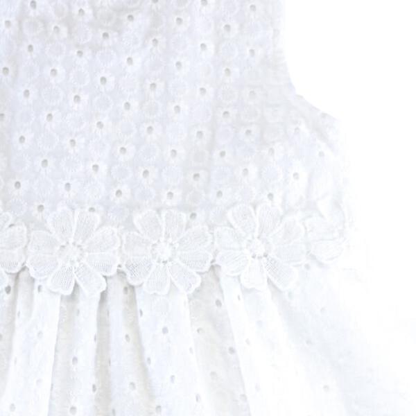Floral Eyelet Fabric Dress