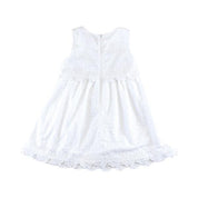 Floral Eyelet Fabric Dress