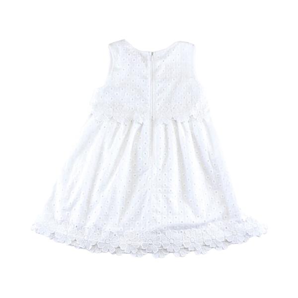 Floral Eyelet Fabric Dress
