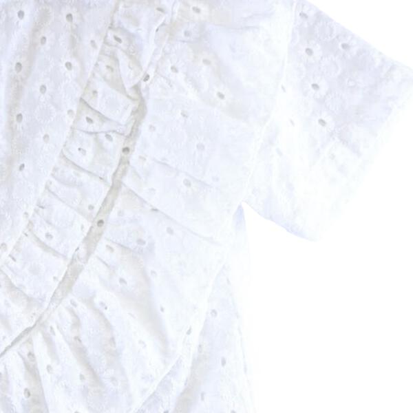 Floral Eyelet Fabric Top