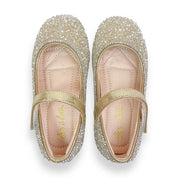 Bead Stone Flat Shoes - Lt. Gold