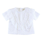 Floral Eyelet Fabric Top