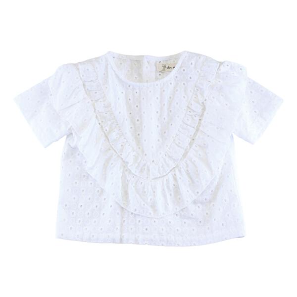Floral Eyelet Fabric Top