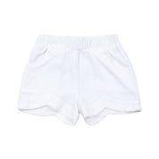 White Picot Hem Shorts - doe a dear