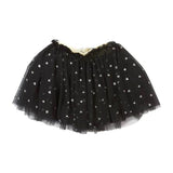 Glitter Heart Black Tutu Skirt