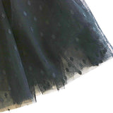 Mesh Dots Tutu Skirt - Black