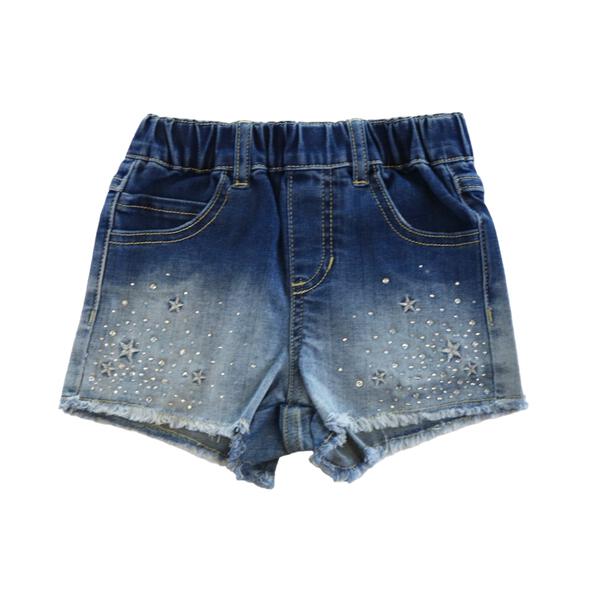 Star & Rhinestone Denim Shorts