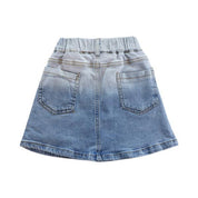 Sequin Hearts Denim Skirt - doe a dear