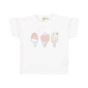 Ruffle Sleeves 3 Ice Cream Tee
