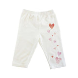 Heart Print 3/4 Leggings
