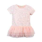 Pink 3D Butterfly Tutu Dress