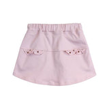 Pink Canvas Shorts w/ Front Wrap