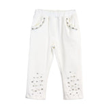 Embellished Stretch Twill Pants