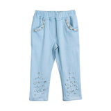 Embellished Stretch Twill Pants
