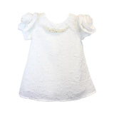 3D Cuff Floral Brocade Dress w/ Jewels