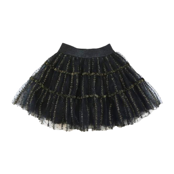 Dot Mesh Skirt - Black - doe a dear