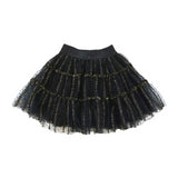 Dot Mesh Skirt - Black
