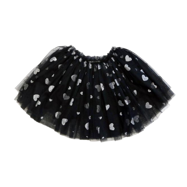 Glitter Heart Tutu Skirt