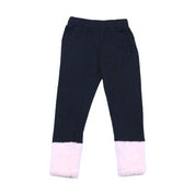 Pink Fur Cuff Leggings - doe a dear